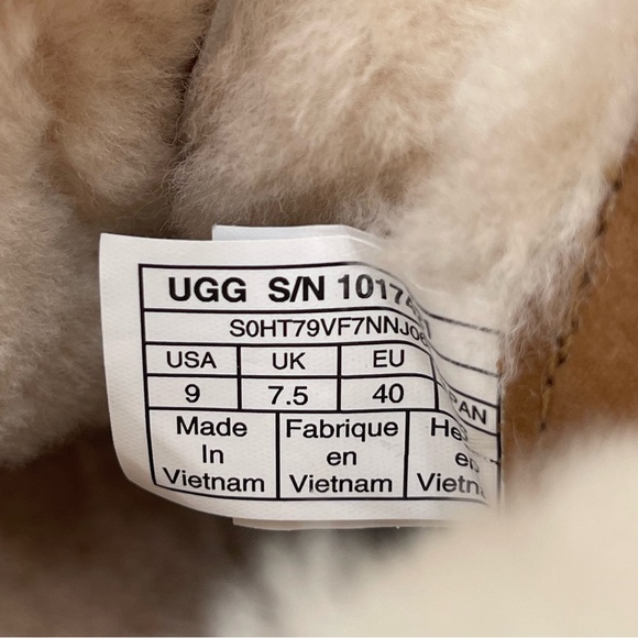 UGG Australia Jeovana Boots Chestnut Suede Waterproof Wedge Lace Up size 9 - Picture 11 of 16